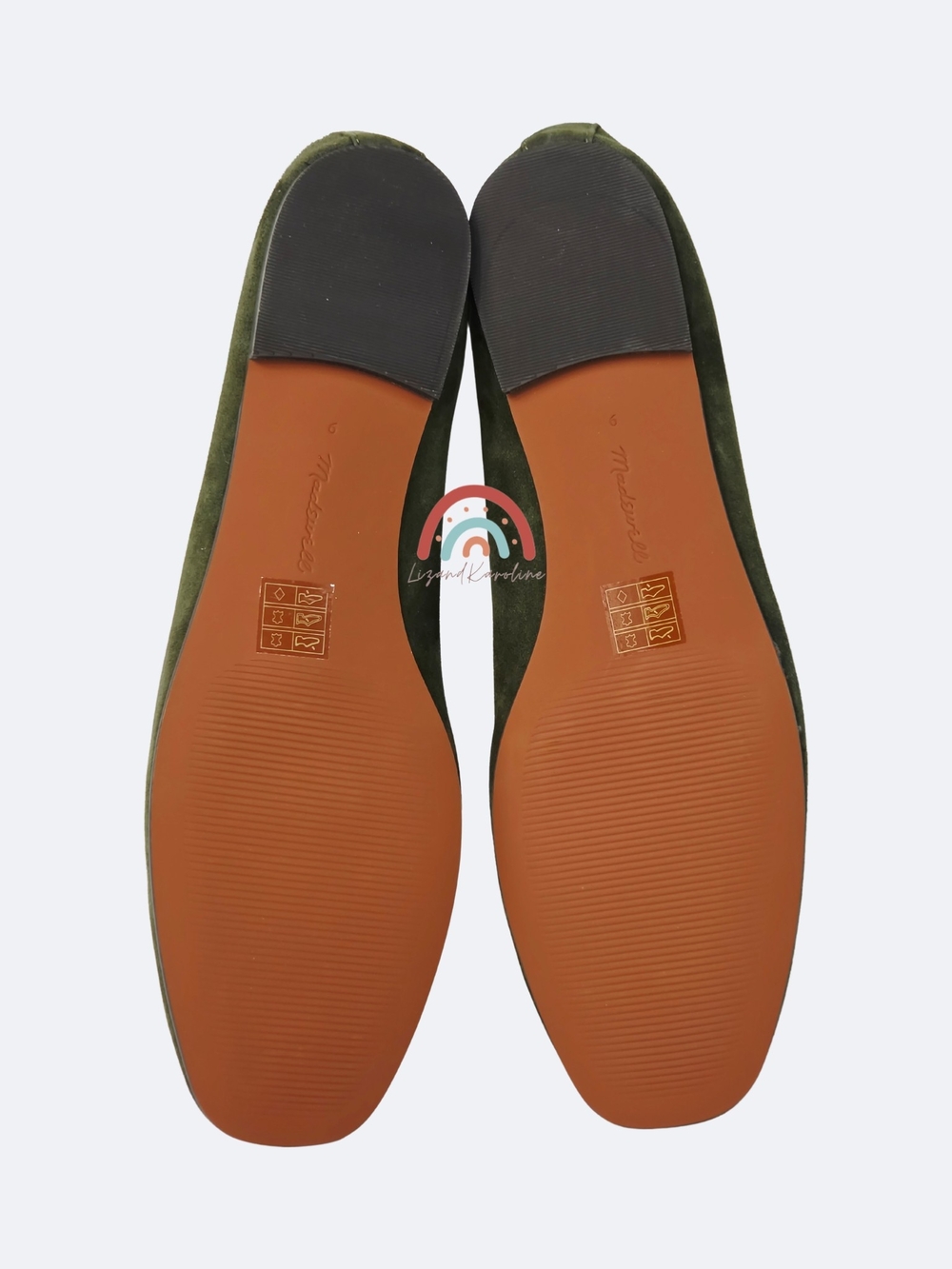 New! Madewell The Greta Ballet Flat in Leather Suede Loden 9 - Picture 14 of 16